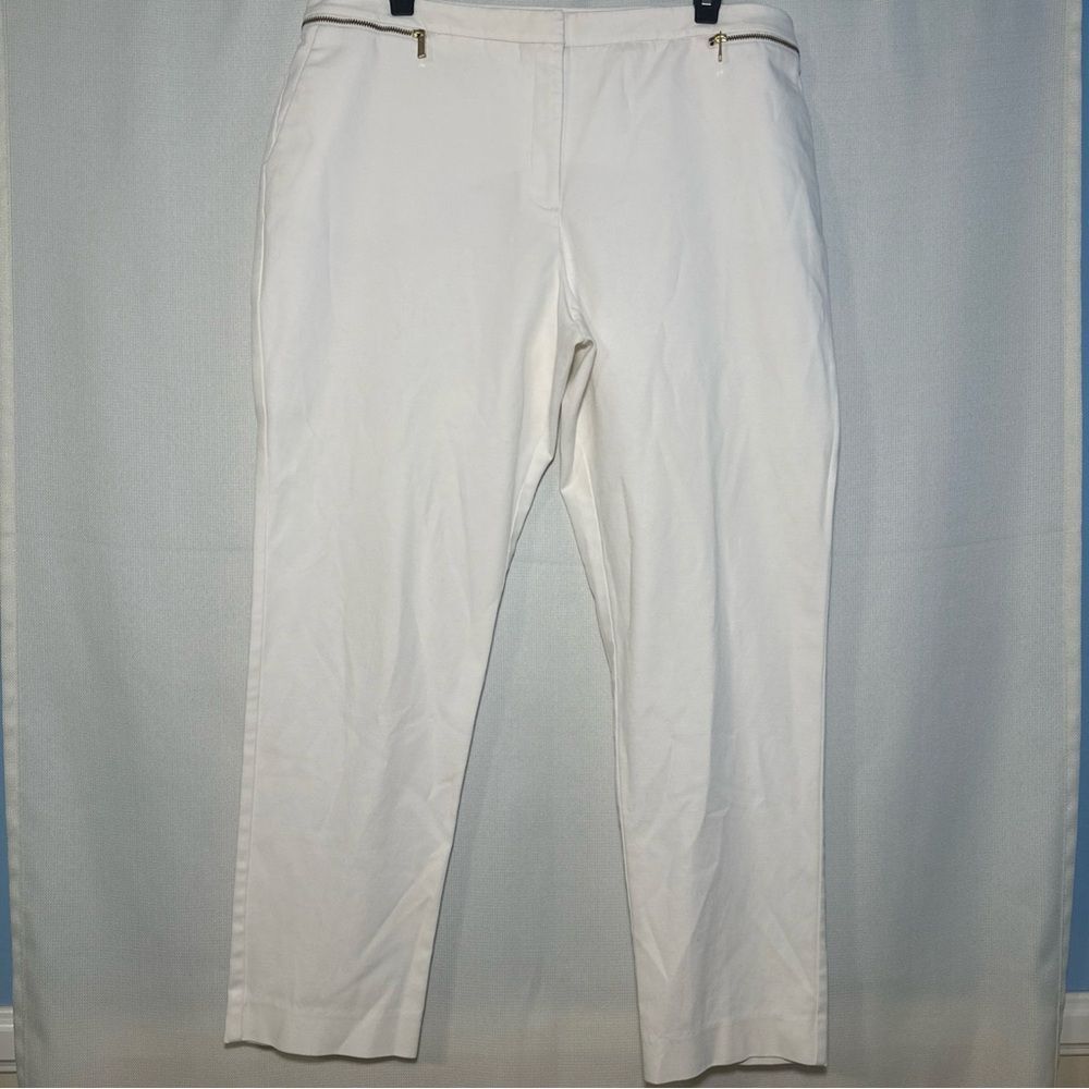 Calvin Klein Women's Cream Ankle Pants